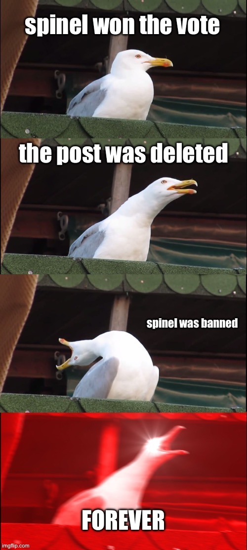 you had to mod abuse and ignore the majority of the votes to ban one person chara, are you happy (I am incredibly happy -Chara) | made w/ Imgflip meme maker