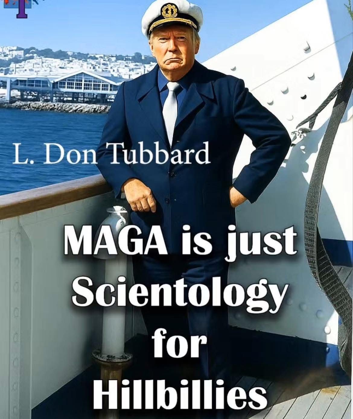 Scientology for Hillbillies Trump Blank Meme Template