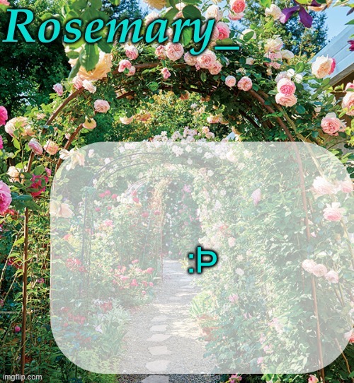 Rosemary_ template | :Þ | image tagged in rosemary_ template | made w/ Imgflip meme maker