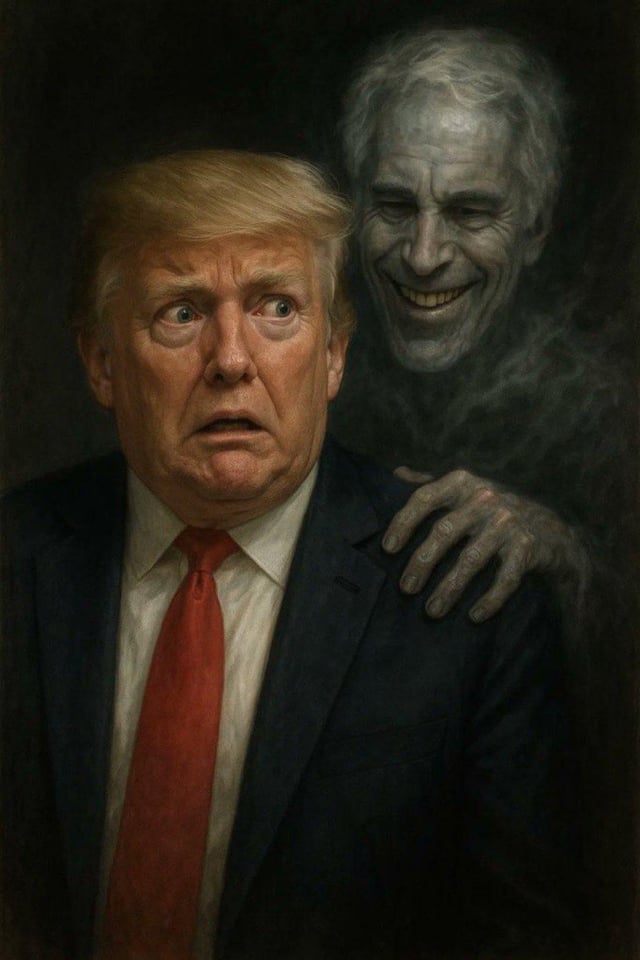 Donald Trump and Jeffrey Epstein Ghost Pedo Pals Blank Meme Template