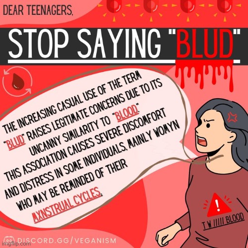 DONT SAY BLUD!!!!!!!! | made w/ Imgflip meme maker
