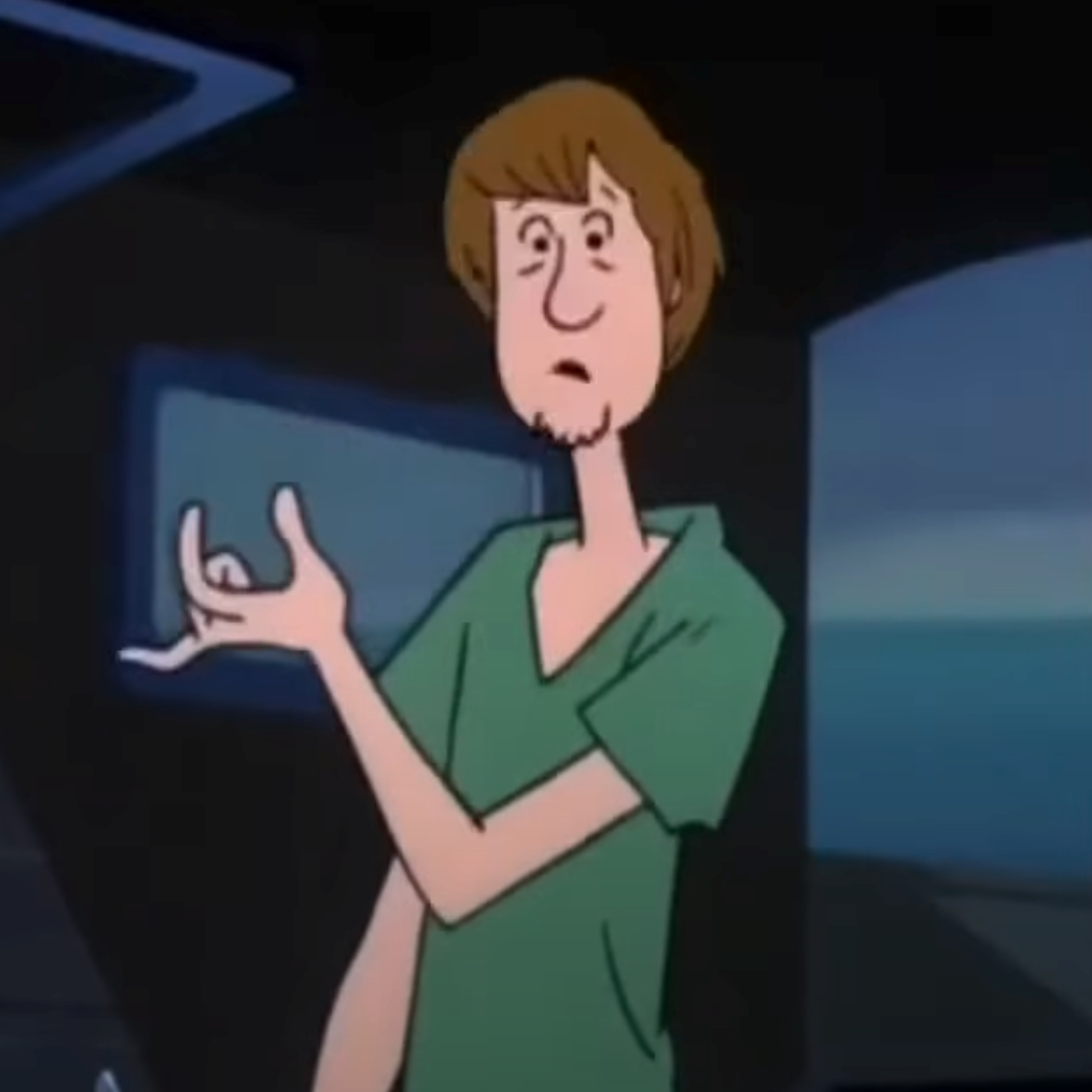 Shaggy is a gangster Blank Meme Template
