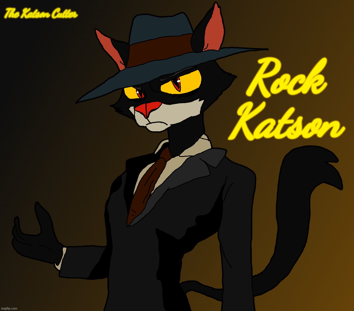 Rock Katson(TimeZone) | The Katson Cutter; Rock Katson | image tagged in timezone,cartoon,art,artwork,villian | made w/ Imgflip meme maker