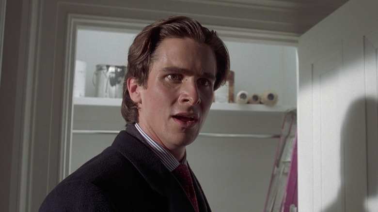 Confused Patrick bateman Blank Meme Template