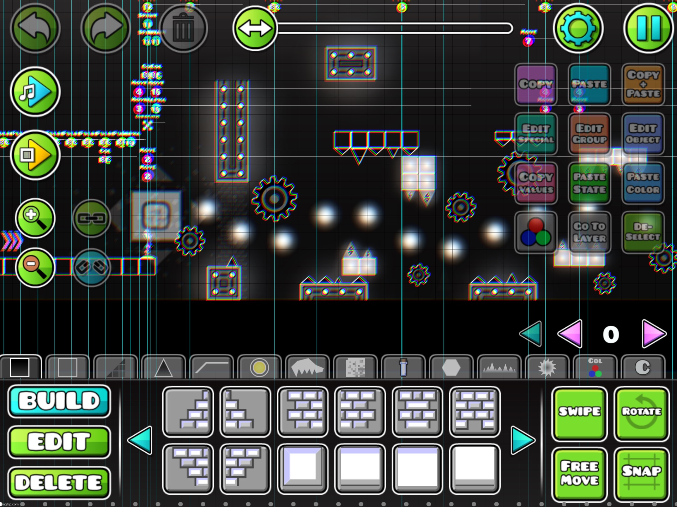 screenshot of a level im working on. pretty unfinished right now as you can see. | made w/ Imgflip meme maker