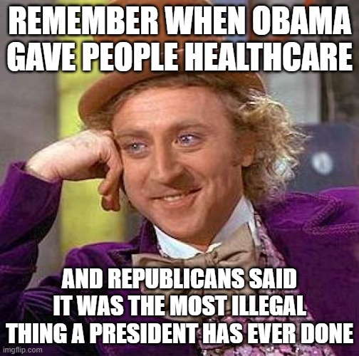 Trump loves children sexually | REMEMBER WHEN OBAMA GAVE PEOPLE HEALTHCARE; AND REPUBLICANS SAID IT WAS THE MOST ILLEGAL THING A PRESIDENT HAS EVER DONE | image tagged in trump,pedo,criminal,maga,retards | made w/ Imgflip meme maker