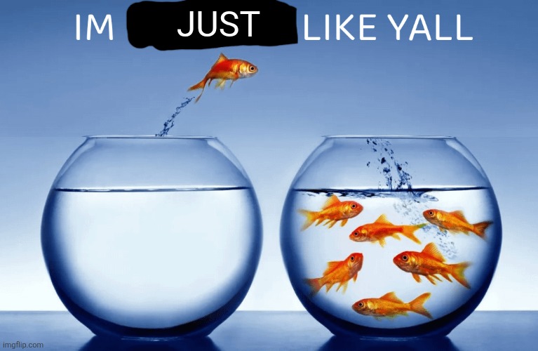 I’m nothin like yall | JUST | image tagged in i m nothin like yall | made w/ Imgflip meme maker