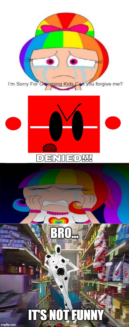 29032009m's art be like (CRINGE) | BRO... | image tagged in ruin this fill in meme 205,cringe,deviantart,apology,spiderman,not funny didn't laugh | made w/ Imgflip meme maker