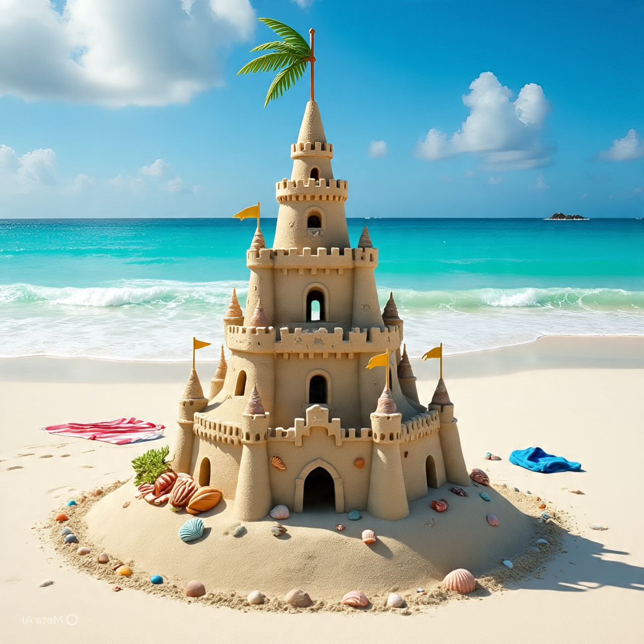 Sand Castle Blank Meme Template