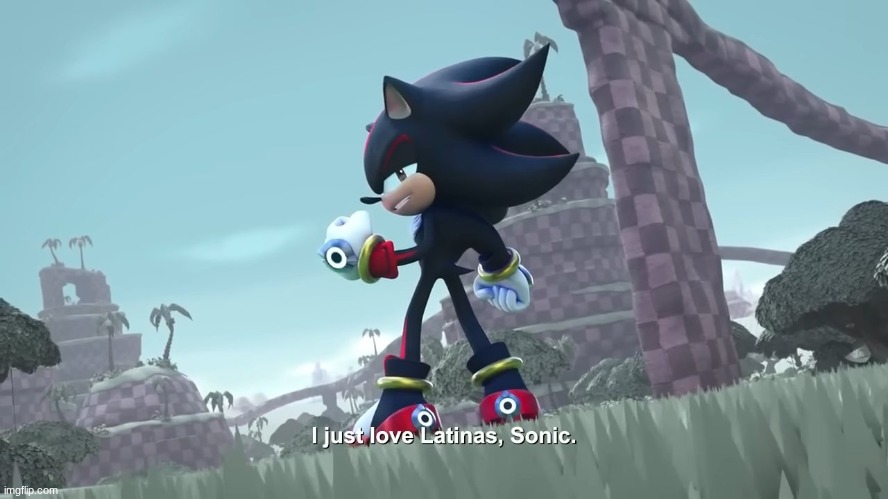 I just love latinas sonic | image tagged in i just love latinas sonic | made w/ Imgflip meme maker