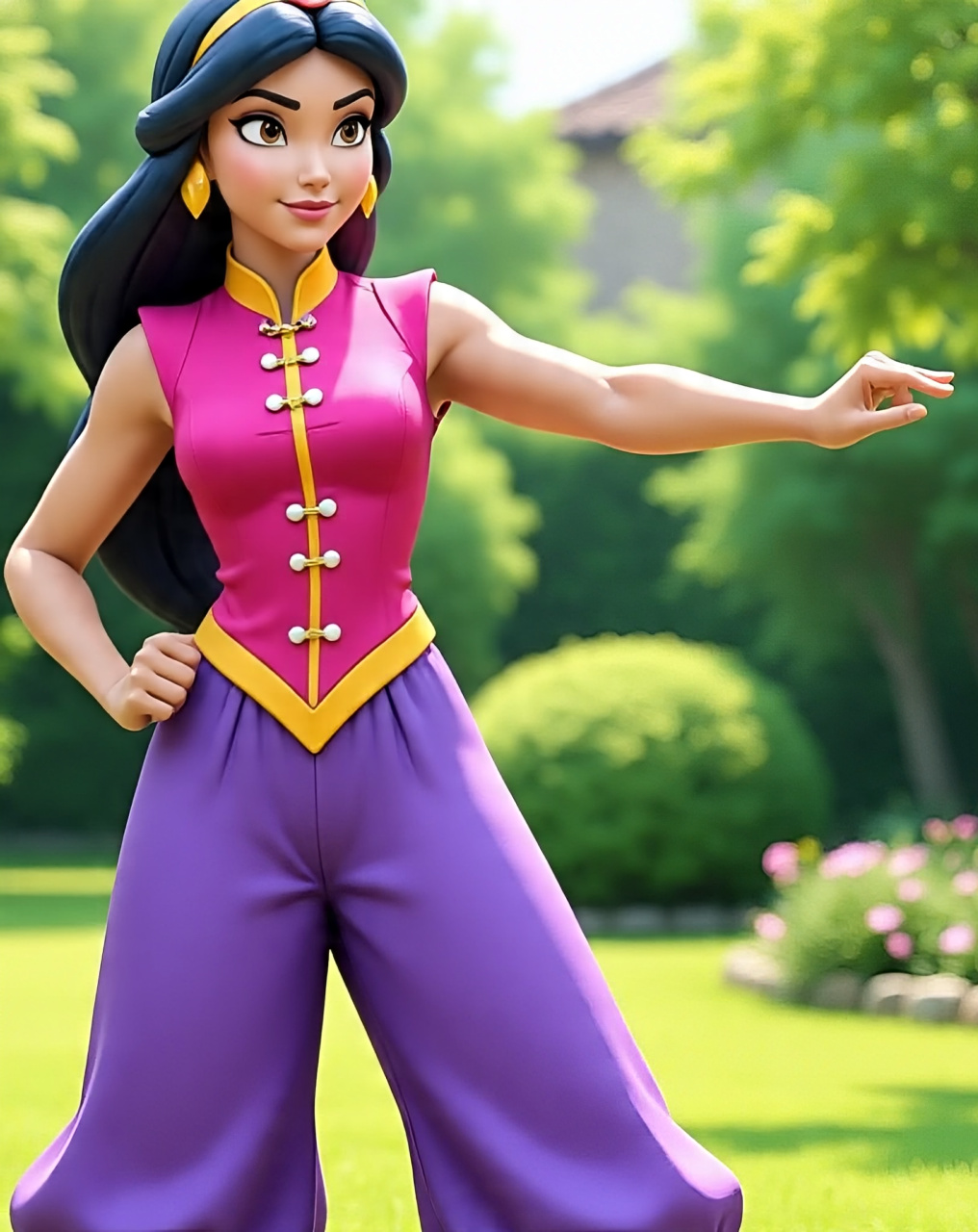 Kung Fu Jasmine Blank Meme Template