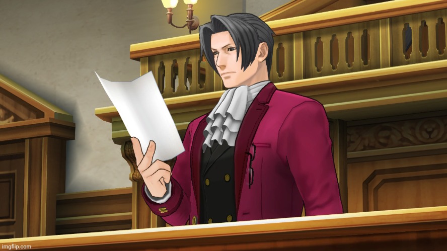 Edgeworth reading | image tagged in edgeworth reading | made w/ Imgflip meme maker