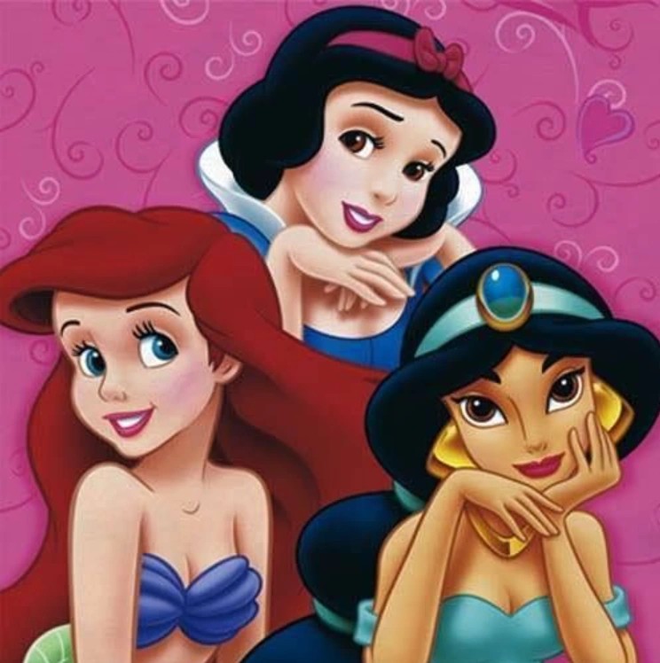 Snow White Ariel and Jasmine Blank Meme Template