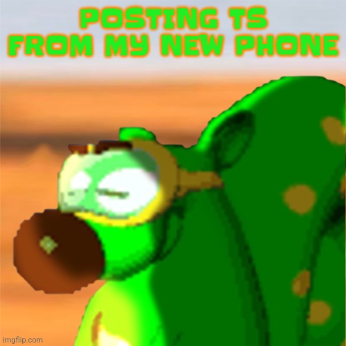 LETS-A-GO | POSTING TS FROM MY NEW PHONE | image tagged in mill accepting his fate | made w/ Imgflip meme maker