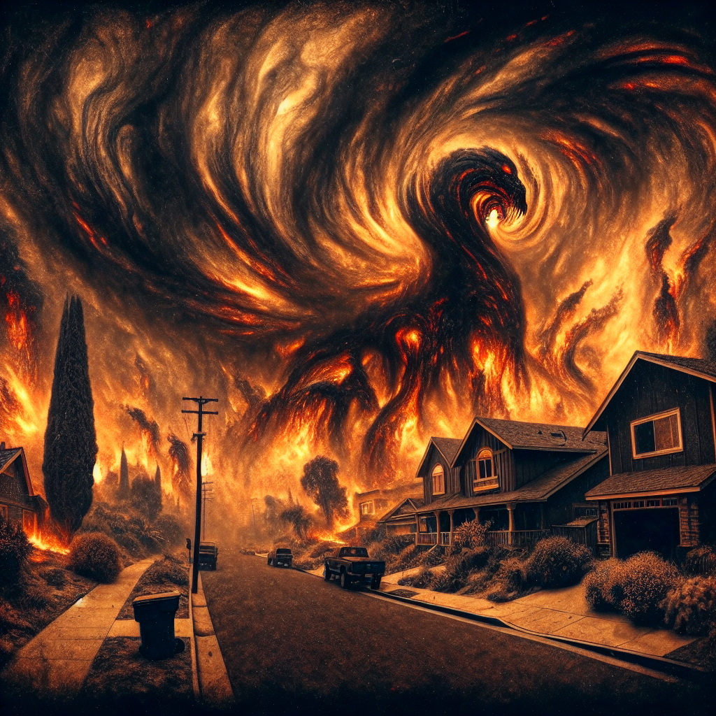 California burning Blank Meme Template