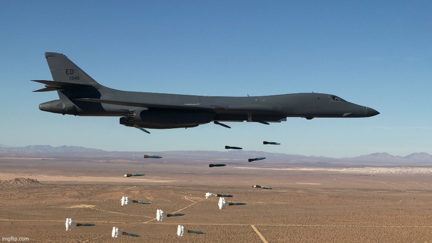 B-1 Lancer Bomber - Carpet Bombing HD Widescreen | image tagged in b-1 lancer bomber - carpet bombing hd widescreen | made w/ Imgflip meme maker