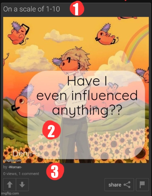 What's the correct way to see a post? For me it's 2-1-3 | 1; 2; 3 | made w/ Imgflip meme maker