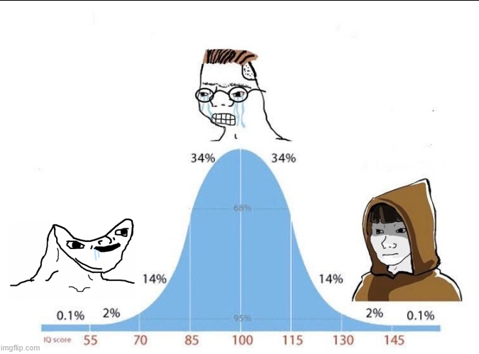 bell curve Blank Meme Template
