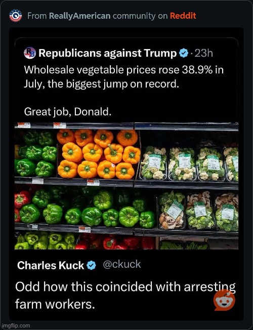 Who’s gonna pick your food? | image tagged in food,vegetables,prices,inflation | made w/ Imgflip meme maker