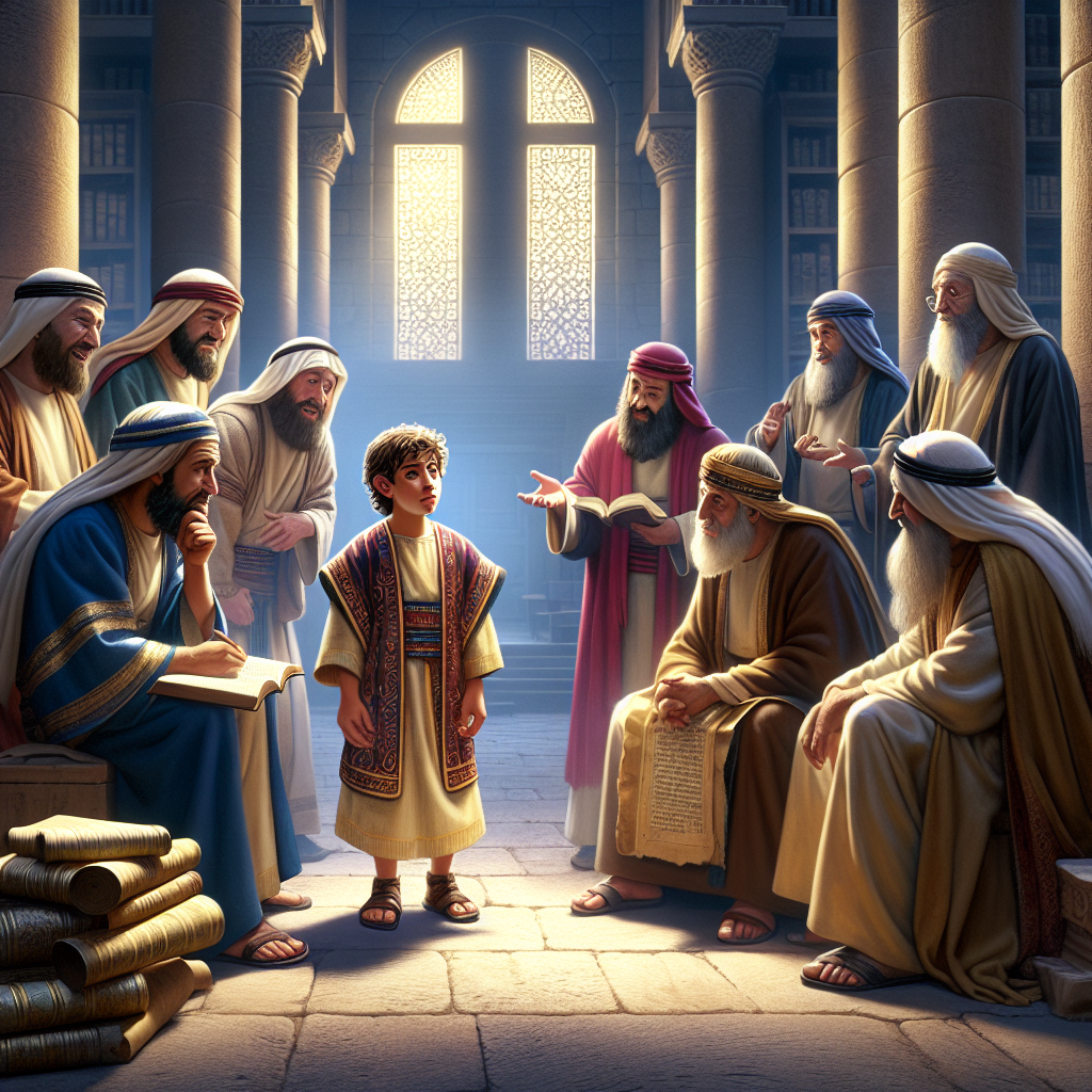 The Boy Jesus in the Temple Blank Meme Template