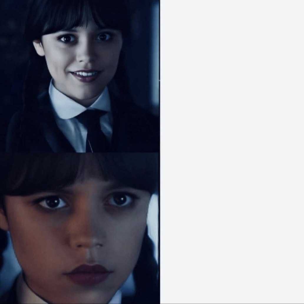 Happy Wednesday and Sad Wednesday Blank Meme Template