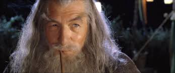 Gandalf pipe smile Blank Meme Template
