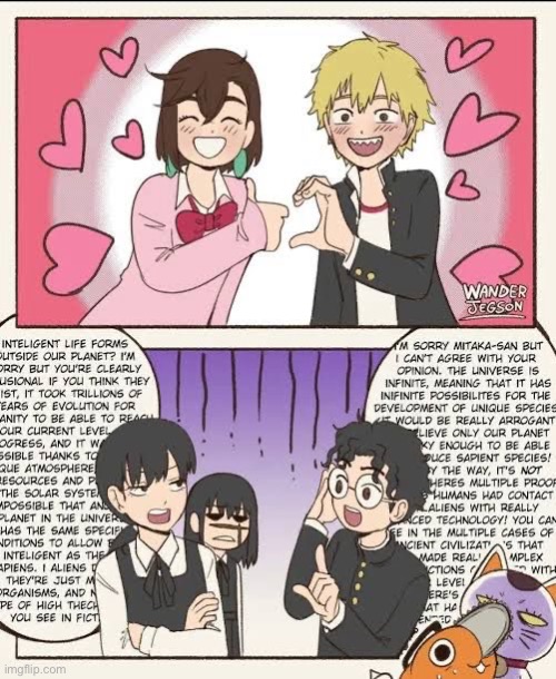 image tagged in memes,shitpost,chainsaw bear,dandadan,anime,manga | made w/ Imgflip meme maker