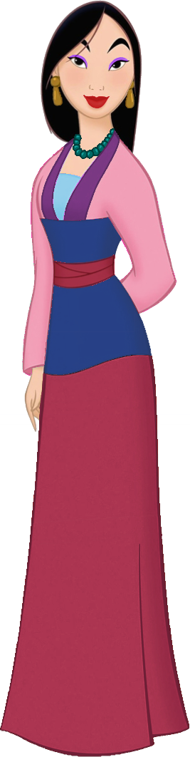 Fa Mulan Wears Her Necklace Blank Meme Template