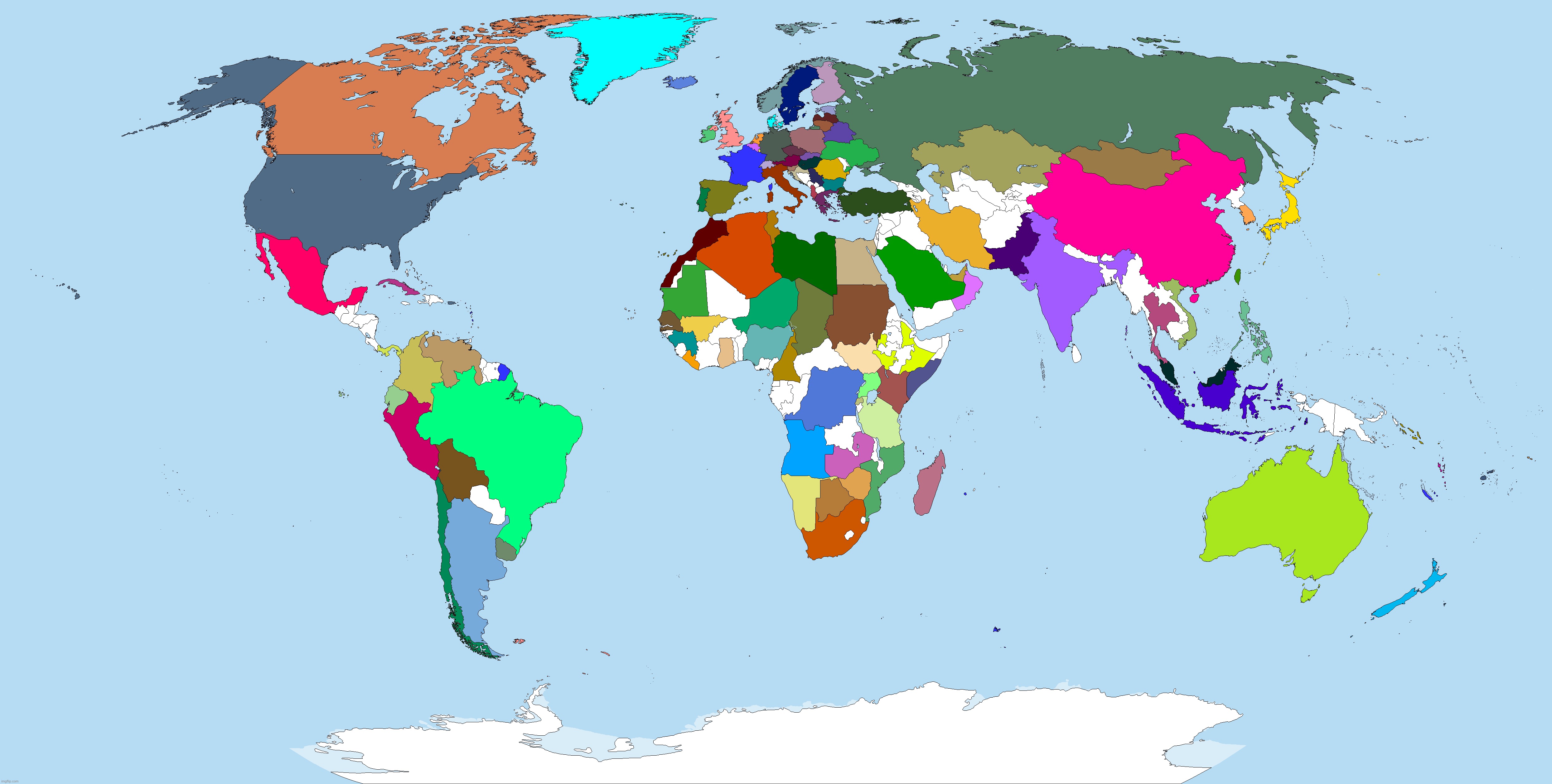 Nothing cursed here js a world map (ft: West Papua, Oromia, Cabinda, Tigray, Amhara, Azawad, Katanga, Rojava, the Zapatistas) | image tagged in day 5 of posting until vama is unbanned | made w/ Imgflip meme maker