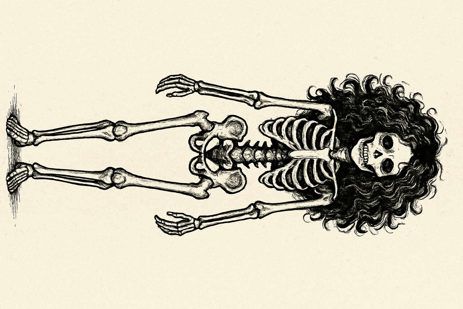 A cute monkey sitting on skeleton shoulder Blank Meme Template