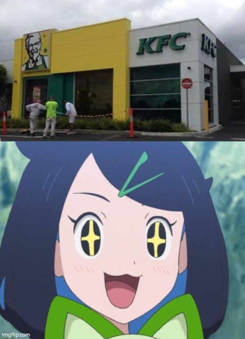 Look! A shiny KFC! | image tagged in shiny,kfc | made w/ Imgflip meme maker