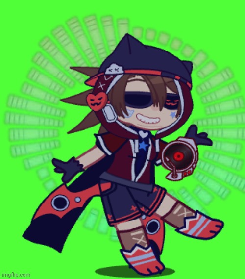 Made this gacha character last night. | made w/ Imgflip meme maker