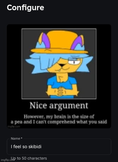 made w/ Imgflip meme maker