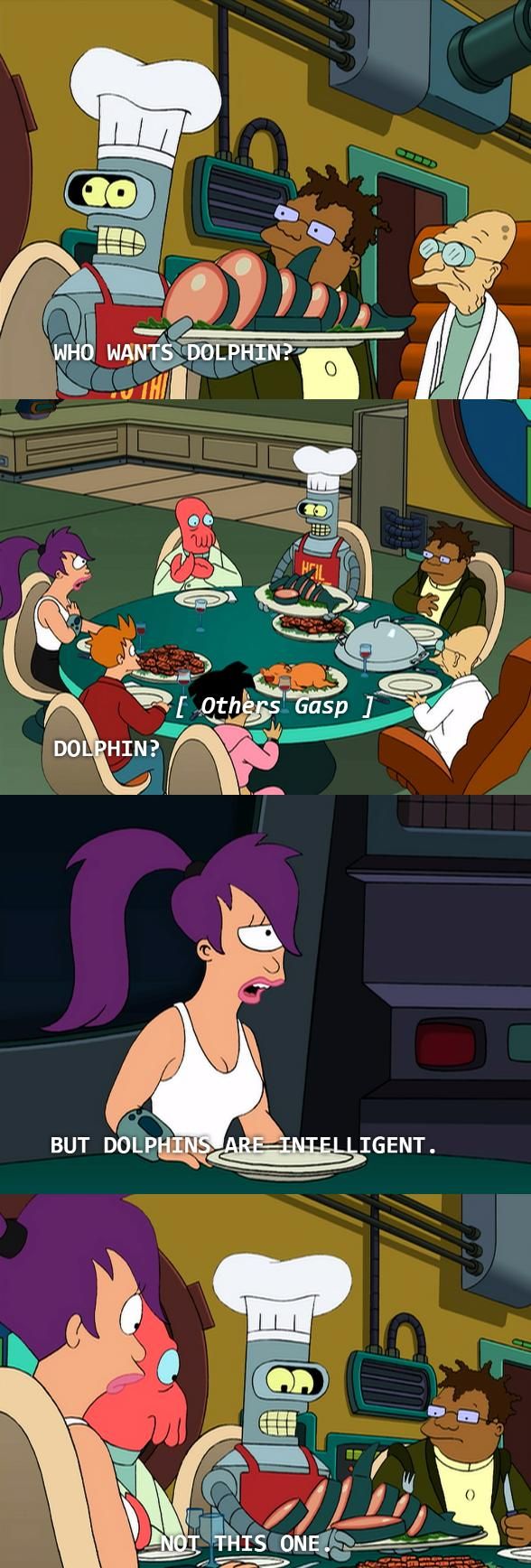 Stupid Dolphin futurama Blank Meme Template