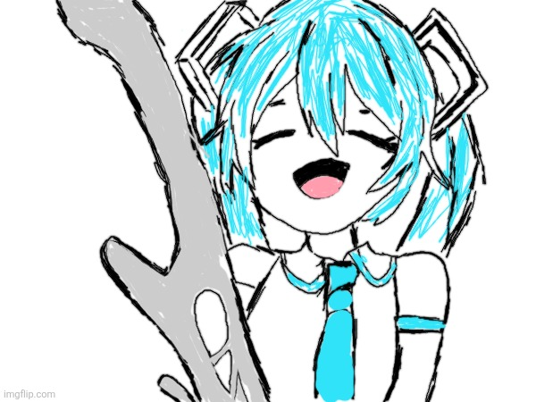High Quality miku Blank Meme Template
