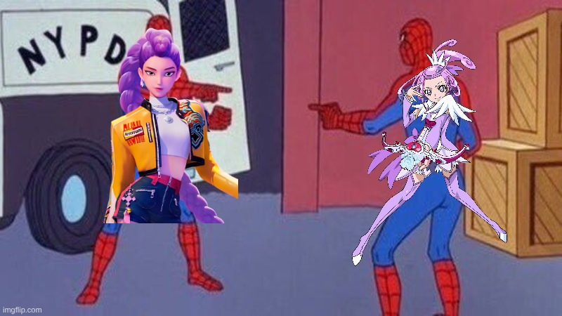 Was Already Pointing (No Pun Intended) Out Before Watching The Movie | image tagged in spiderman pointing at spiderman,memes,anime,kpop,precure | made w/ Imgflip meme maker