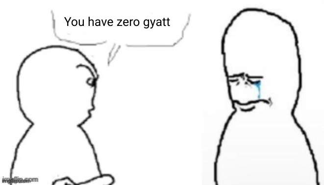 blank poopy template | You have zero gyatt | image tagged in blank poopy template | made w/ Imgflip meme maker