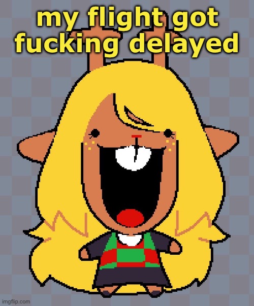 the only delay and it happens to be here, at least i have time to eat smth now | my flight got fucking delayed | image tagged in nolle | made w/ Imgflip meme maker