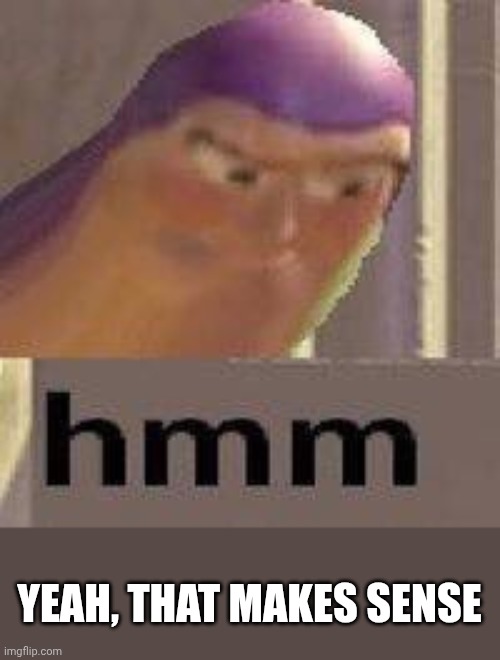 Me looking at bro's hand writting: | YEAH, THAT MAKES SENSE | image tagged in buzz lightyear hmm | made w/ Imgflip meme maker