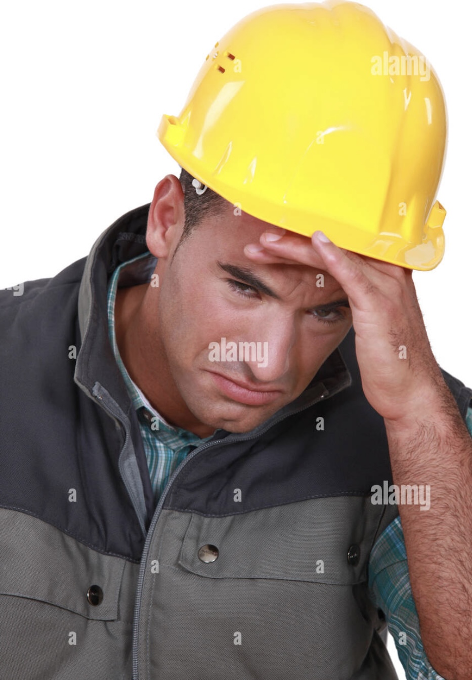 Sad tradesman Blank Meme Template