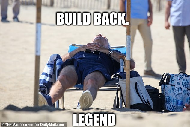 Sleepy Joe | BUILD BACK. LEGEND | image tagged in sleepy joe | made w/ Imgflip meme maker