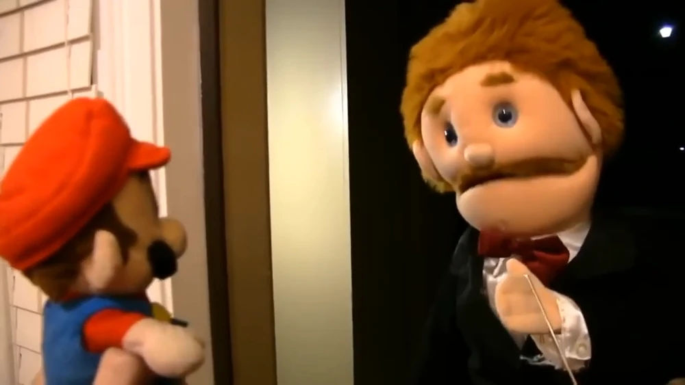 mario and mr goodman Blank Meme Template