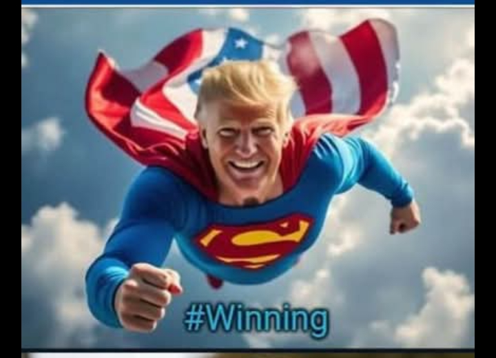 Trump as Superman Blank Meme Template