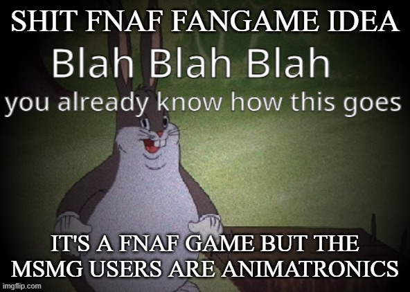 Should i do it | SHIT FNAF FANGAME IDEA; IT'S A FNAF GAME BUT THE MSMG USERS ARE ANIMATRONICS | image tagged in wholesome 100 | made w/ Imgflip meme maker