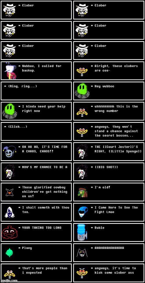 noice (Undertale #129) | image tagged in clober,for woshua | made w/ Imgflip meme maker