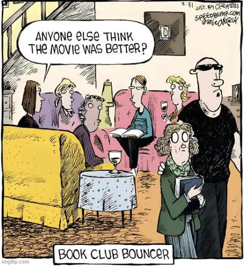 Book club bouncer | image tagged in repost,book club bouncer | made w/ Imgflip meme maker