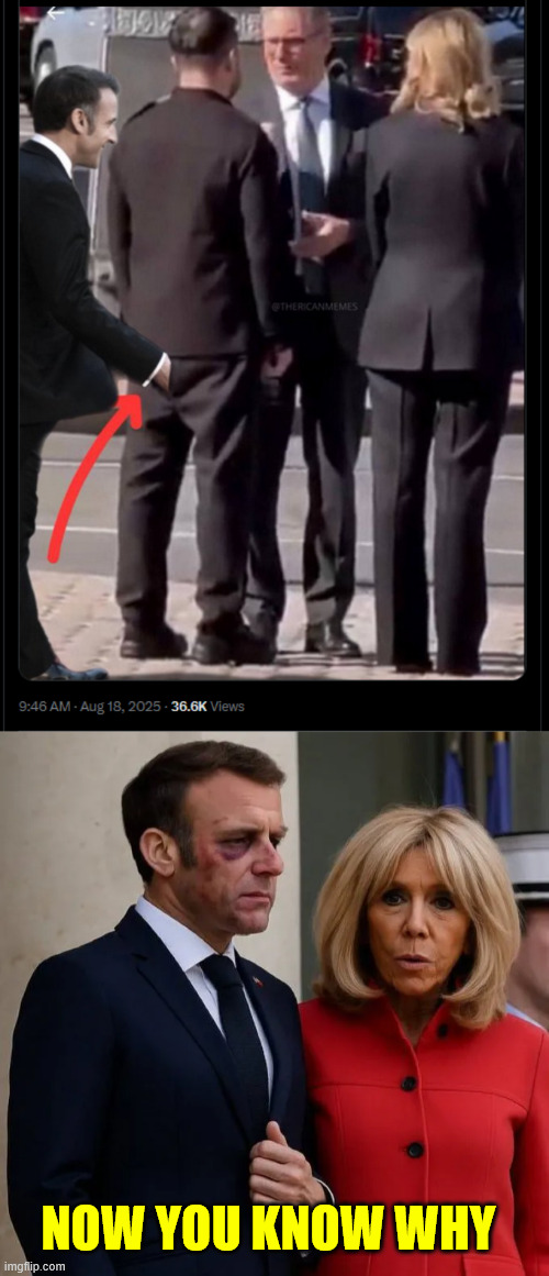 Now you know why | NOW YOU KNOW WHY | image tagged in macron,zelenskyy,know you know why | made w/ Imgflip meme maker