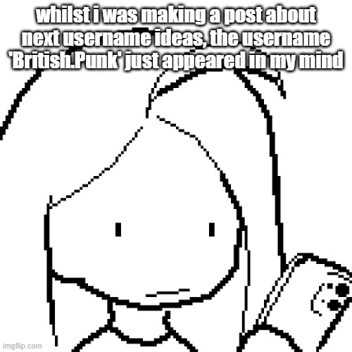 viyaura pixel art | whilst i was making a post about next username ideas, the username 'British.Punk' just appeared in my mind | image tagged in viyaura pixel art | made w/ Imgflip meme maker