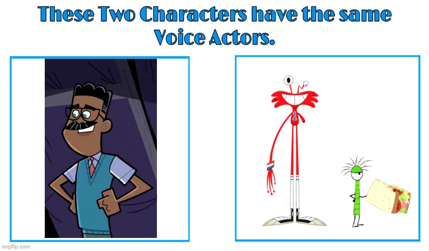 Phil LaMarr 2 | image tagged in same voice actor,phil lamarr,fosters home for imaginary friends,danny phantom,cartoon network,nickelodeon | made w/ Imgflip meme maker