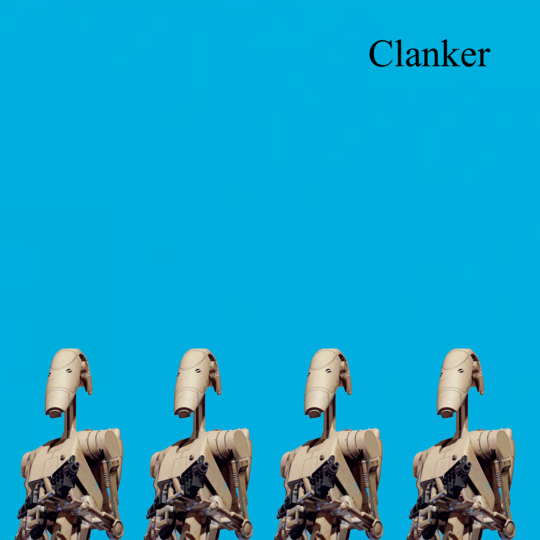 High Quality Clanker blue album Blank Meme Template